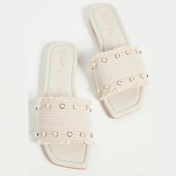 Stuart Weitzman Pearl Slide Sandals - Picture 1 of 6